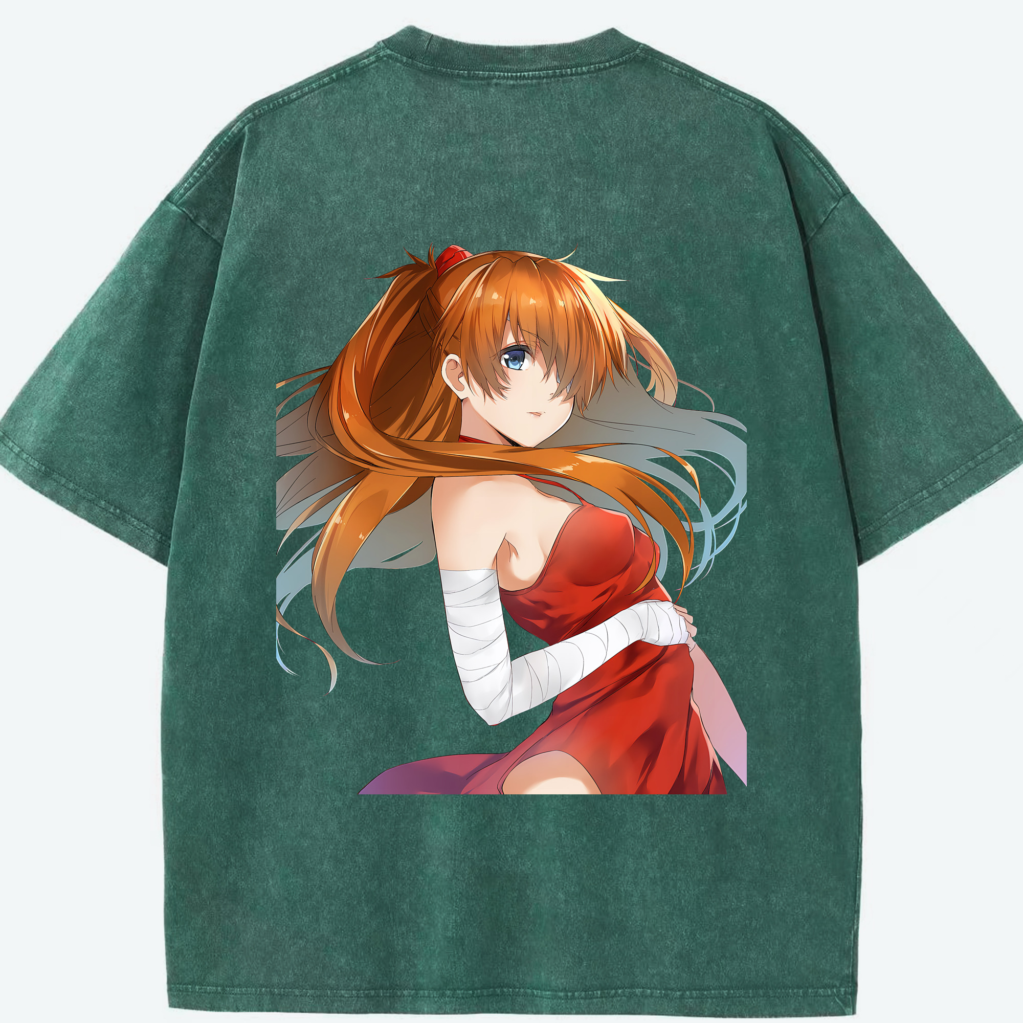 （画像用） EVA 新世紀エヴァンゲリオン 綿100% ヴィンテージ風 半袖Tシャツ（背面プリント）